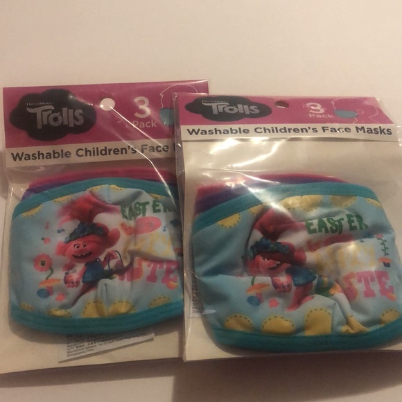 Trolls Easter theme washable children face mask - Picture 2 of 5